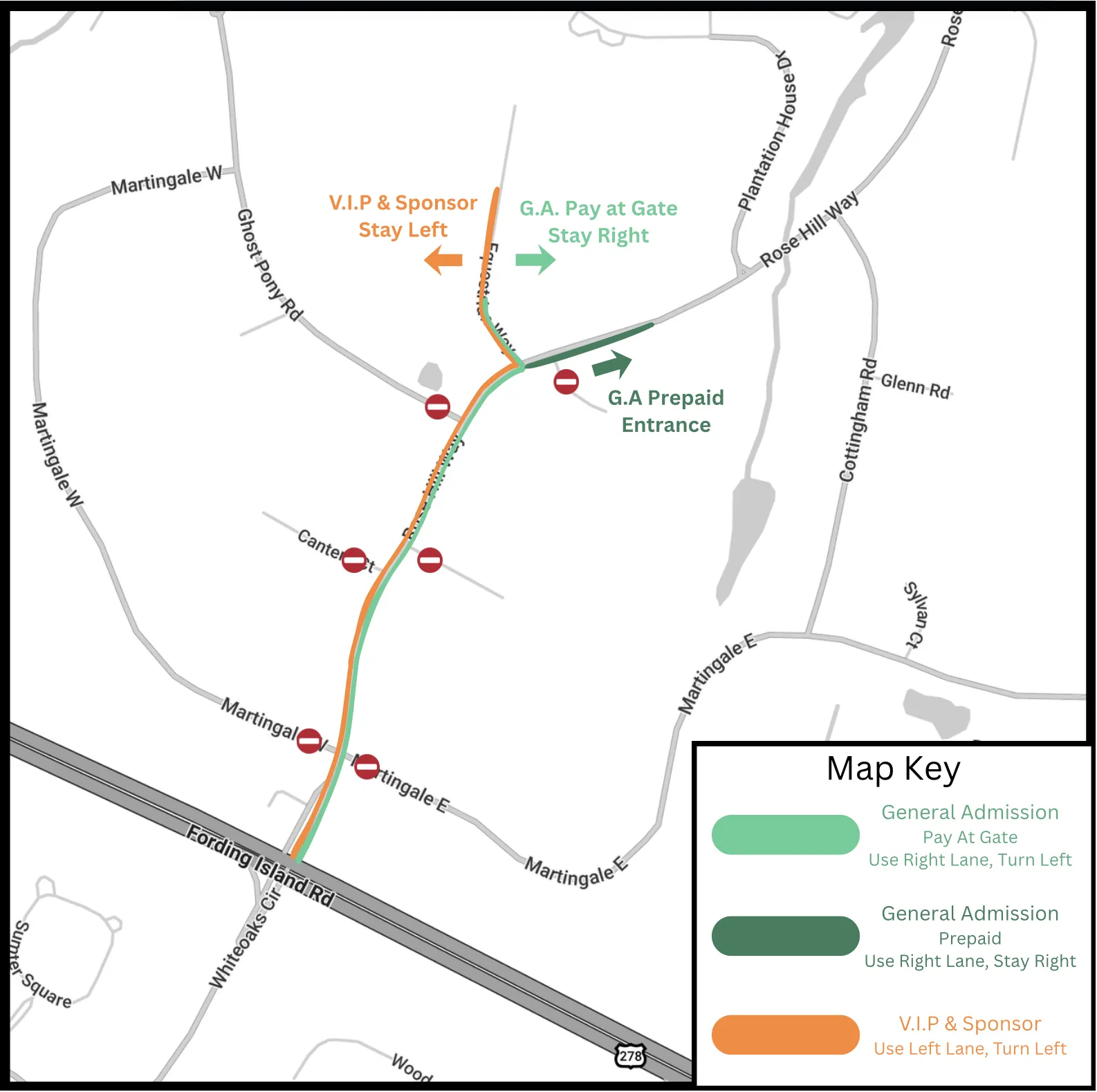 Rose Hill Charity Polo Match — Event Map